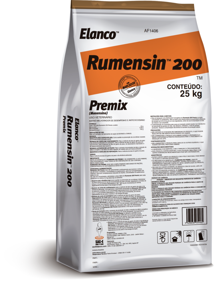 Rumensin 200 Vetmat Saúde Animal